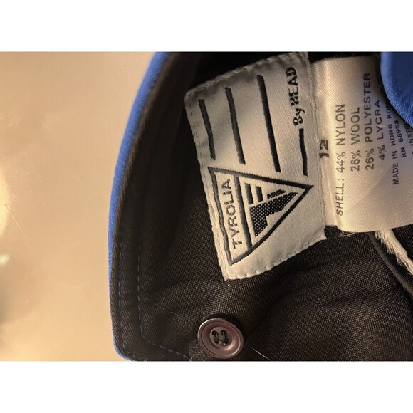 Tyrolia by HEAD Ski Pants Womens 12 Blue Schoeller Wool Blend Fabric Stirrups - Picture 4 of 16